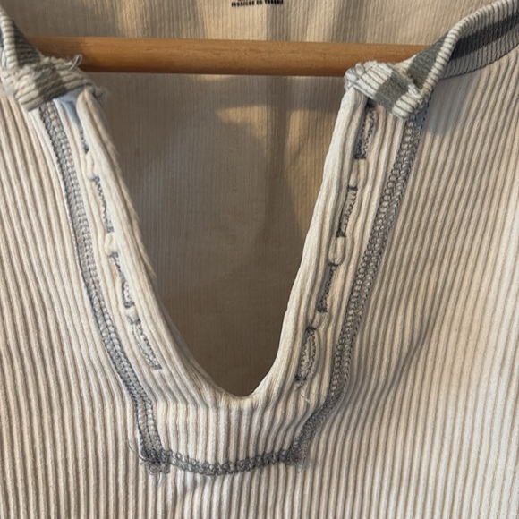 Cream Ribbed Tops Trio XS - Picture 9 of 9